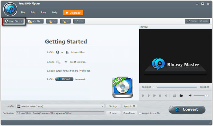 Importer un disque DVD